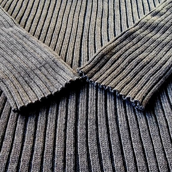 Nautica 100% Merino Wool Knit Ribbed  V-Neck Pullover Sweater Men’s Size XL - Picture 6 of 6